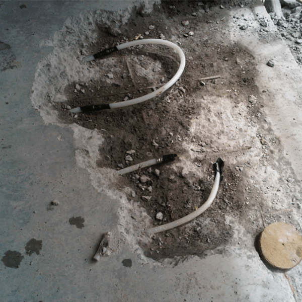 REPAIR OF DAMAGED UNDERFLOOR HEATING PIPE (Per location)